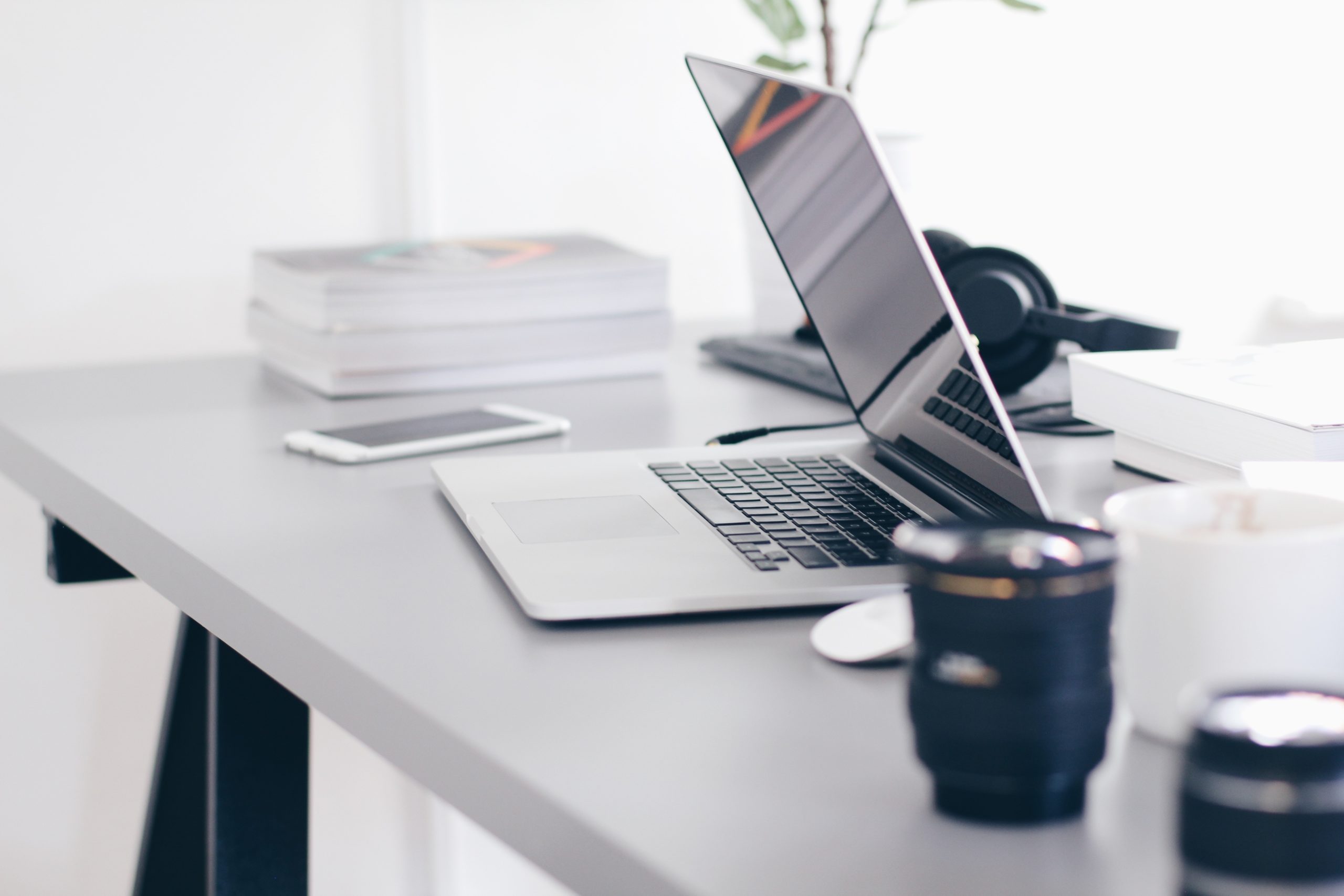 computer on desk