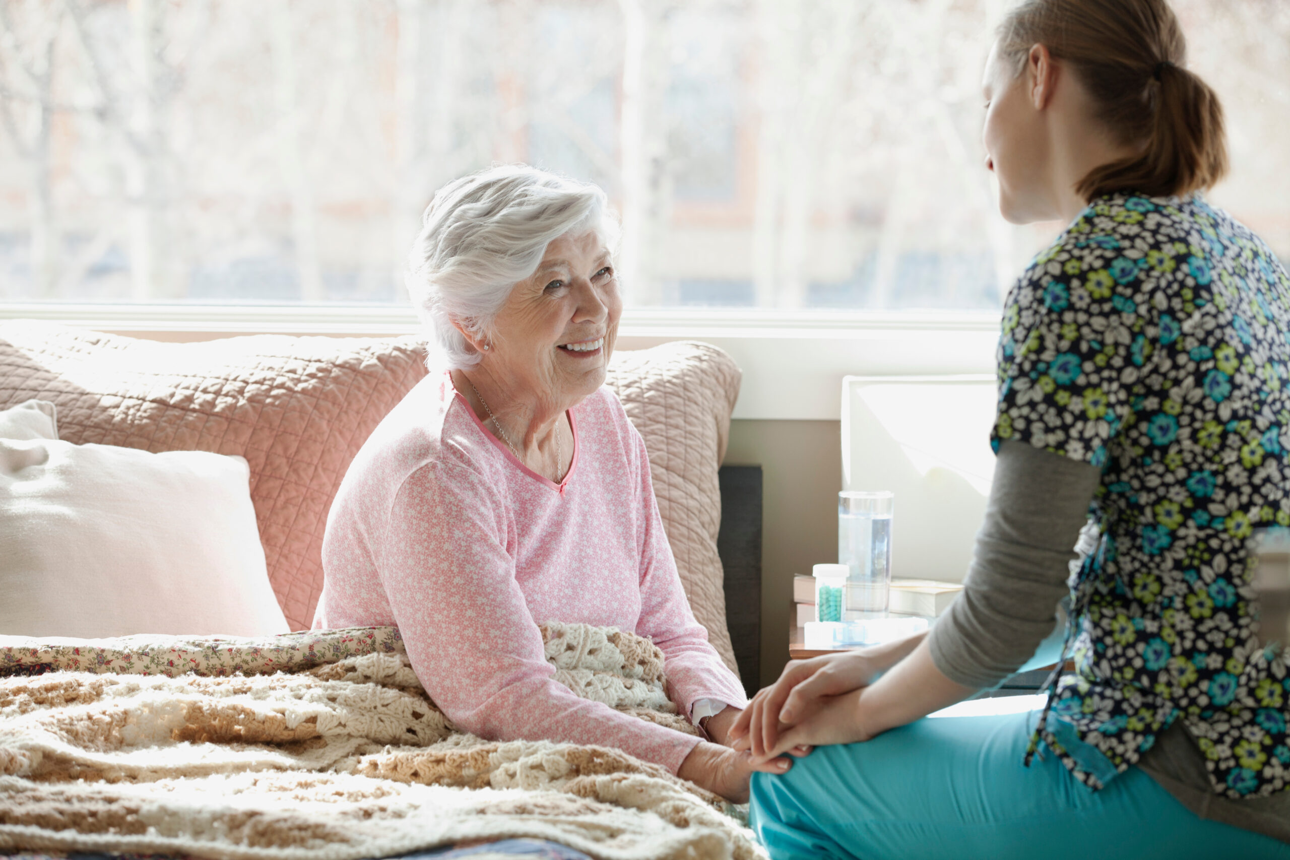 woman in nursing home