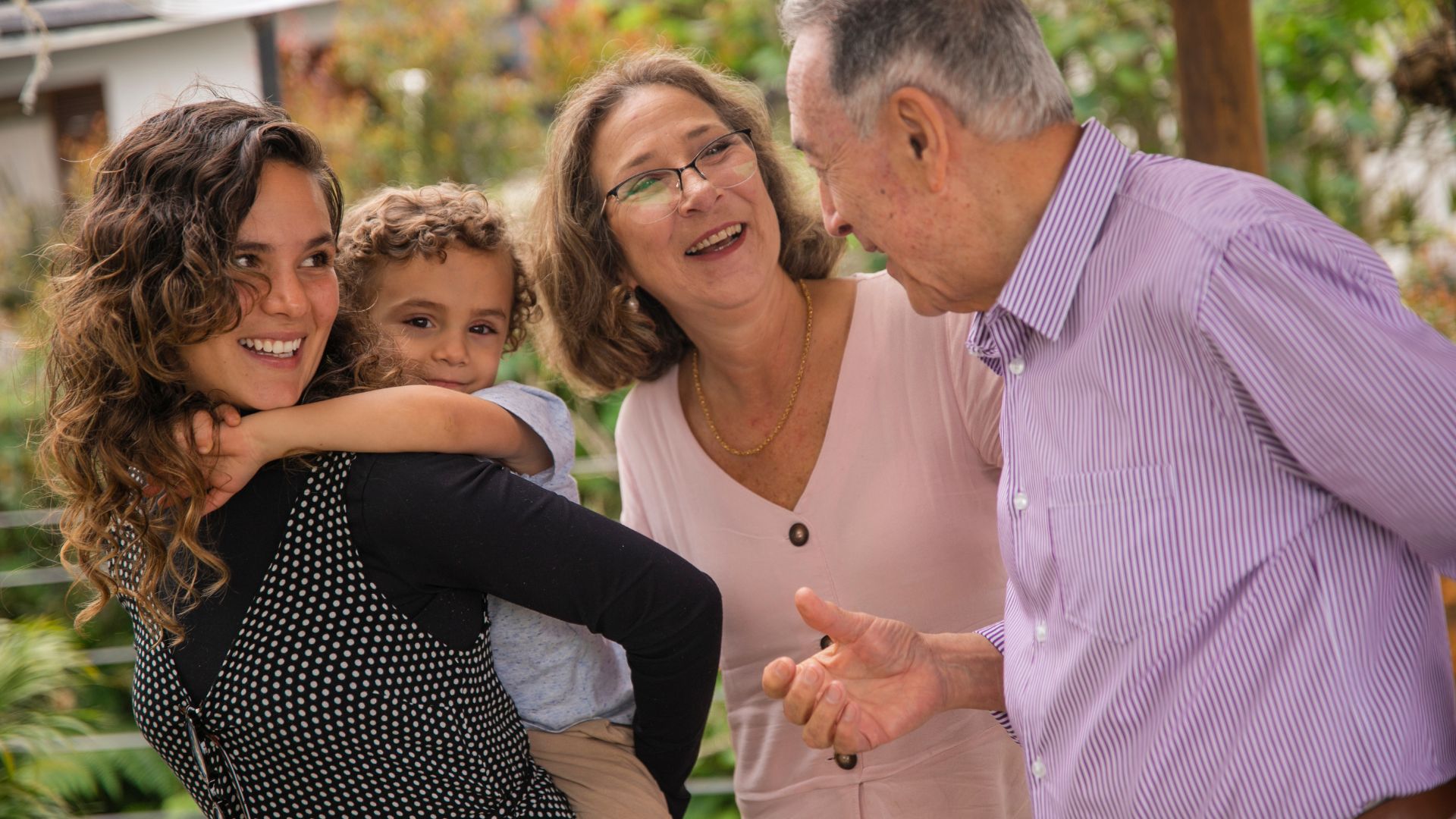 multigenerational family together