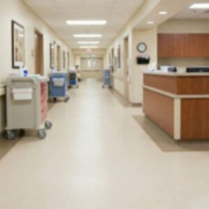 blurred nursing home facility background