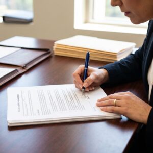 Signing important trust documents