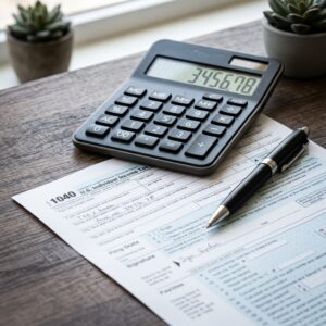 Tax planning documents and calculator